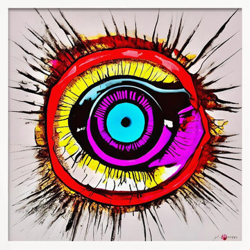 Vivid Eye Burst | Poster - White Frame Interior
