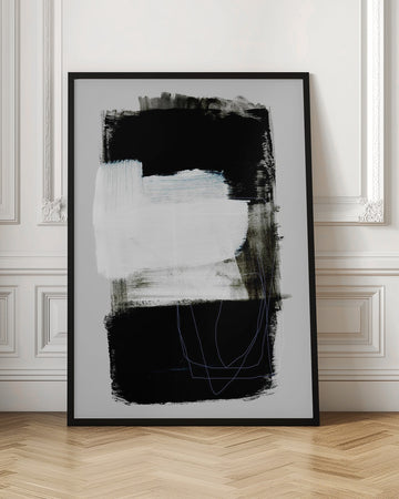 Abstract Brush Strokes 130 | Poster - Room Interior 1