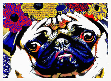 Puggles | Poster - White Frame Interior