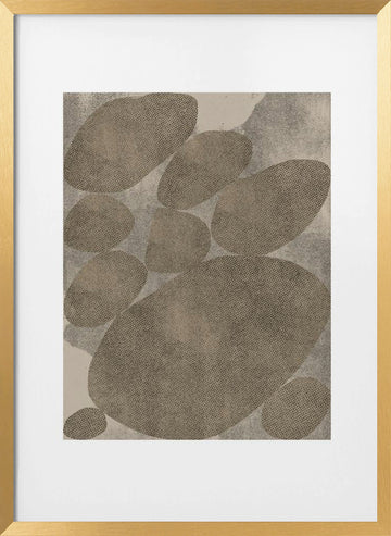 Oval Serenity | Poster - Gold Frame Interior