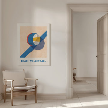 Sunny Beach Volleyball | Canvas - Room Interior 1
