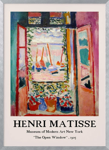 Coastal View Unbound | Poster - Silver Frame Interior