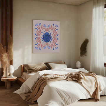 Whimsical Floral Car | Canvas - Room Interior 2