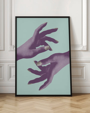 Purple Hands Connection | Poster - Room Interior 1