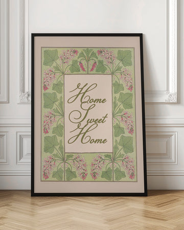 Floral Home Sweet Home | Poster - Room Interior 1