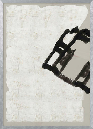 Bold Ink Abstract | Poster - Silver Frame Interior