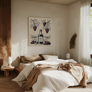 Grappa And Grapes | Canvas - Room Interior 2