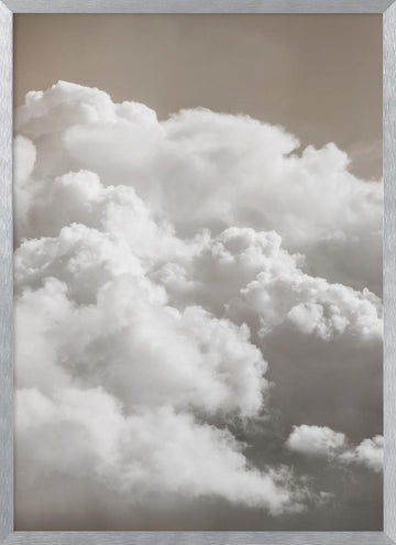 Sandy Clouds | Poster - Silver Frame Interior