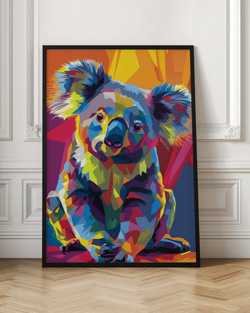 Colorful Pop Art Koala | Poster - Room Interior 1