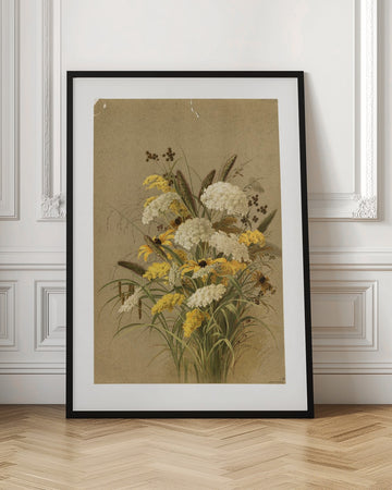 Hemlock, Ox Eye Grasses and Golden Rod | Poster - Room Interior 1