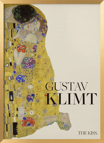 The Kiss (1907–1908) Special Poster | Poster - Gold Frame Interior