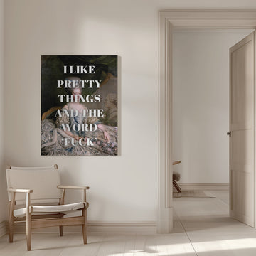 Sassy Rococo Quote | Canvas - Room Interior 1