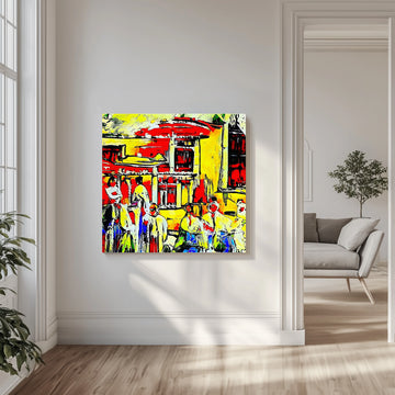 Colorful Street Market | Canvas - Room Interior 1