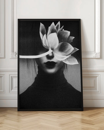 Elegant Lotus Portrait | Poster - Room Interior 1