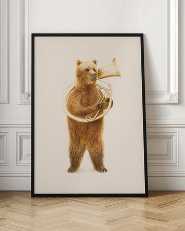 Whimsical Tuba Bear | Poster - Room Interior 1