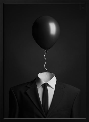 Surreal Business Suit | Poster - Black Metal Frame Interior