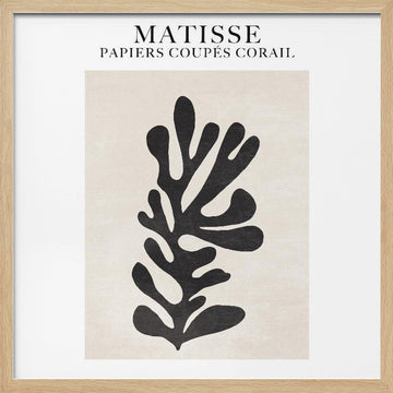 Coral Silhouette | Poster - Wood Frame Interior