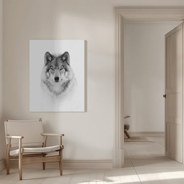 Majestic Wolf Gaze | Canvas - Room Interior 1