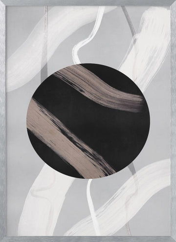 Lines and Shapes 8 | Poster - Silver Frame Interior