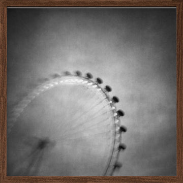 Dreamy London Eye | Poster - Walnut Frame Interior