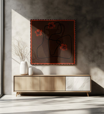 Out of Vase Blooms 3 | Canvas - Room Interior 2
