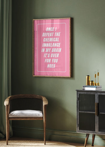 Sassy Mental Health Quote | Poster - Room Interior 2