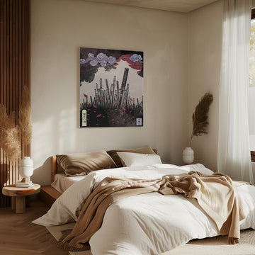 Samurai Blades Red Sun | Canvas - Room Interior 2