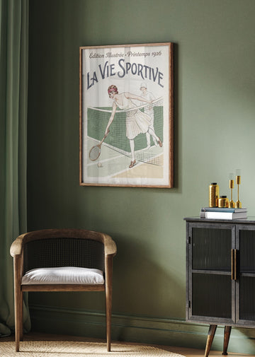 1920s Tennis Fashion | Poster - Room Interior 2