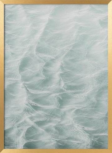 Tiny Waves | Poster - Gold Frame Interior