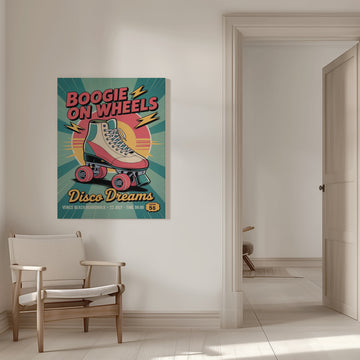 Boogie Wheels Disco Dreams | Canvas - Room Interior 1