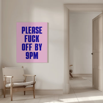 Sarcastic 9pm Message | Canvas - Room Interior 1