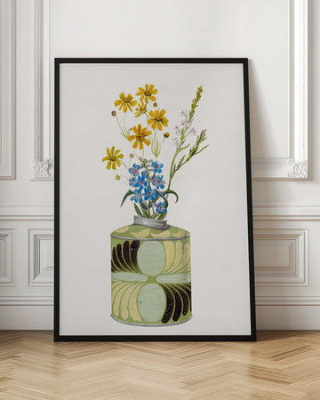 Colorful Flowers In Vase | Poster - Room Interior 1