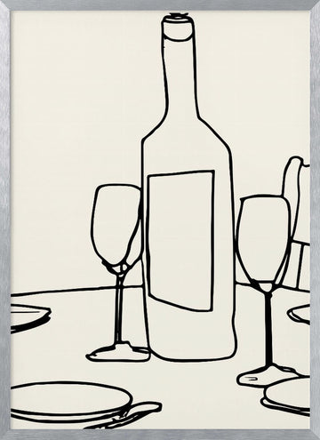 Tablestilllifeno07 | Poster - Silver Frame Interior