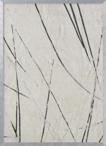 Organic Lines Texture | Poster - Silver Frame Interior