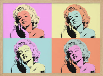 Iconic Marilyn Pop Art | Poster - Wood Frame Interior