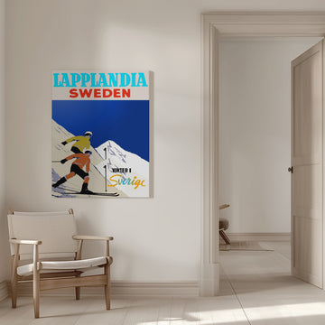 Retro Ski Adventure | Canvas - Room Interior 1