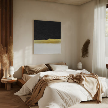 Black Gold Horizon | Canvas - Room Interior 2
