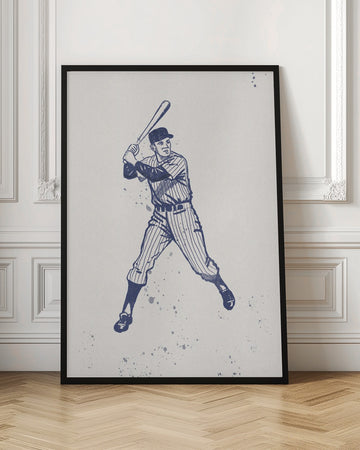 Classic Baseball Batter | Poster - Room Interior 1