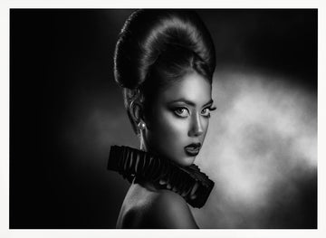 Sophisticated Noir Portrait | Poster - White Frame Interior