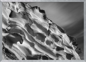 Wavy Rock Formations | Poster - Silver Frame Interior