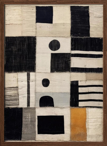 Patchwork Symphony | Poster - Walnut Frame Interior