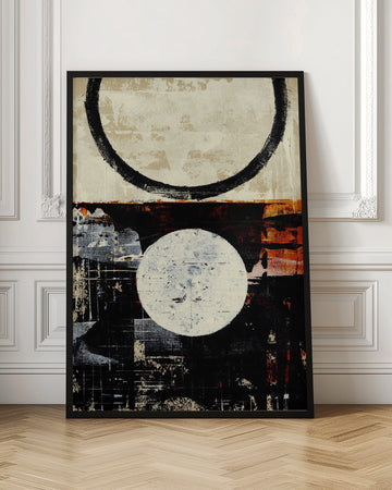 Stark Geometric Circles | Poster - Room Interior 1