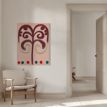Stylized Botanical Swirls | Canvas - Room Interior 1