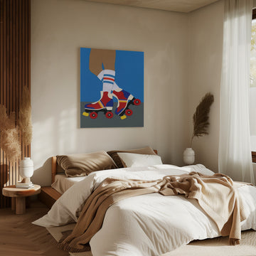 Retro Roller Skates | Canvas - Room Interior 2