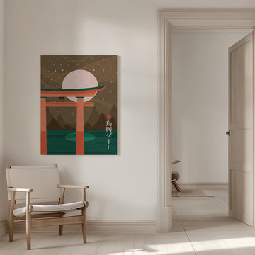 Moonlit Torii Gate | Canvas - Room Interior 1