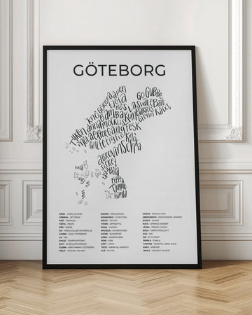 Gothenburg Word Map | Poster - Room Interior 1