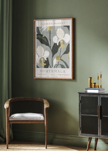 Tropical Guatemala Orchids | Poster - Room Interior 2