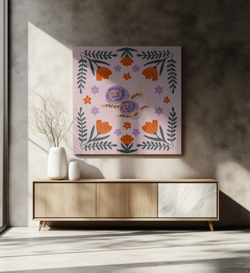 Whimsical Garden Snails | Canvas - Room Interior 2