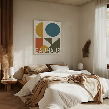Bauhaus Geometric Shapes | Canvas - Room Interior 2