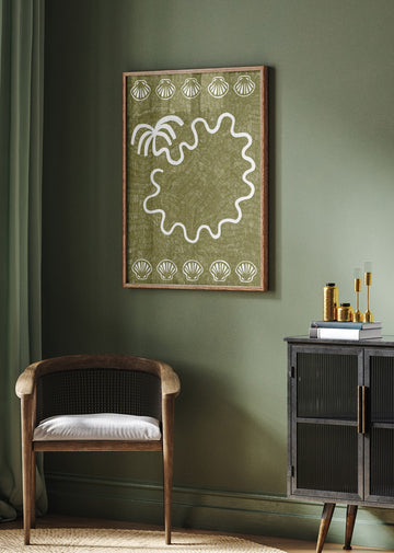 Palm Island Seashells | Poster - Room Interior 2